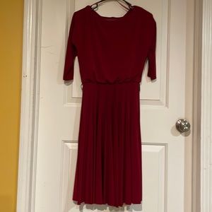 White House Black Market wine/colored dress
